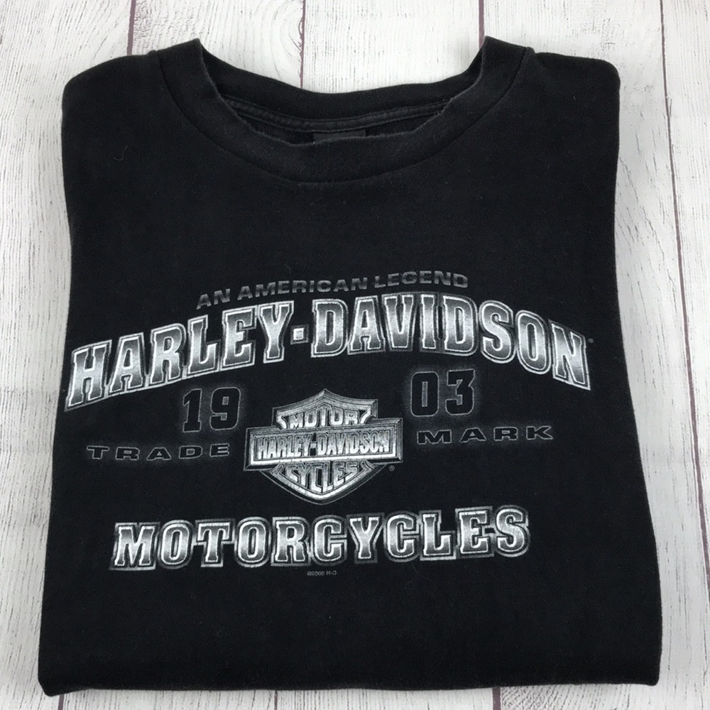 HARLEY- DAVIDSON Men's 1903 Trade Mark/Motorcycles Graphic Short Sleeve Shirt